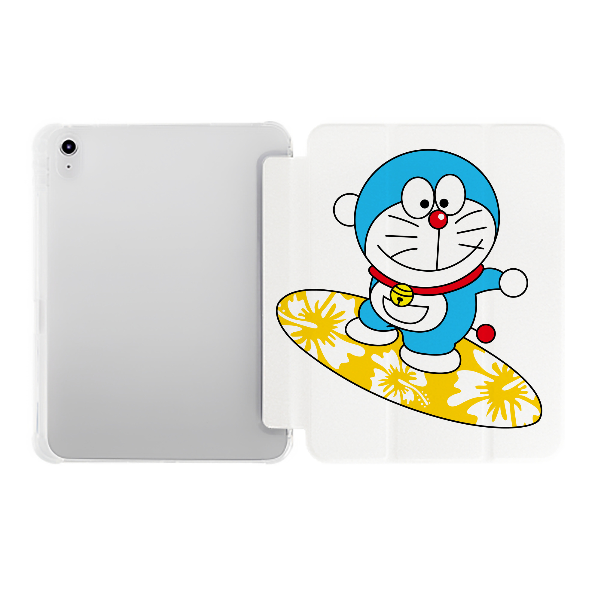 （画像用） ドラえもん Doraemon IPad ケース ペン収納付き 三つ折りスタンド PUレザー×シリコン 対応機種9.5/10.5/10.9インチ